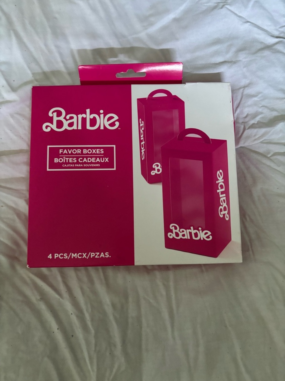 Barbie Hot Pink Gift Favor Boxes Pack